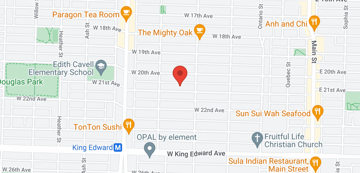 map of 285 W 21ST AVENUE